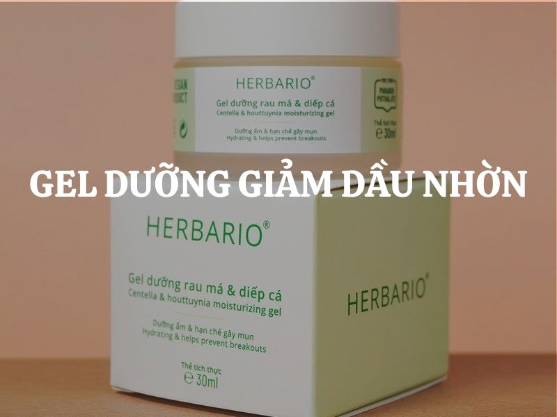 Gợi ý Gel dưỡng giảm dầu nhờn với chiết xuất Rau Má & Diếp Cá