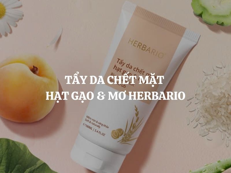 Tẩy da chết mặt hạt gạo & mơ Herbario: Giải pháp làm sạch sâu và nuôi dưỡng làn da sáng khỏe Tẩy da chết mặt hạt gạo & mơ Herbario: Giải pháp làm sạch sâu và nuôi dưỡng làn da sáng khỏe