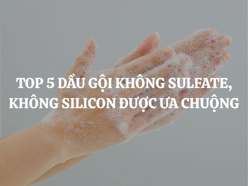 Top 5 dầu gội không Sulfate, không Silicon được ưa chuộng trên thị trường hiện nay